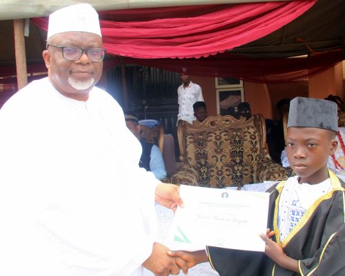 Amir Ahmadiyya Nigeria at Aminul Quran Organized by the Ibokun Jama’at Osun State