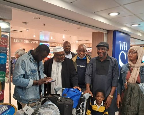 Amir Ahmadiyya Nigeria Arrival at UK- UK Jalsa