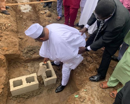 Amir Lays Foundation for Reconstruction of AMJN Central Mosque, Osogbo